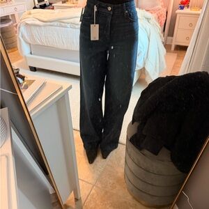 NWT Good American Dark Wash Flare Jeans